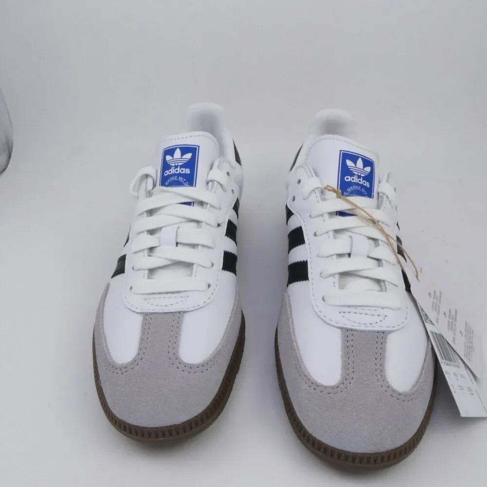 adidas Originals Women's US 6 Samba OG Trainers Youth 5 White/Black Men's US 5 - Picture 5 of 9